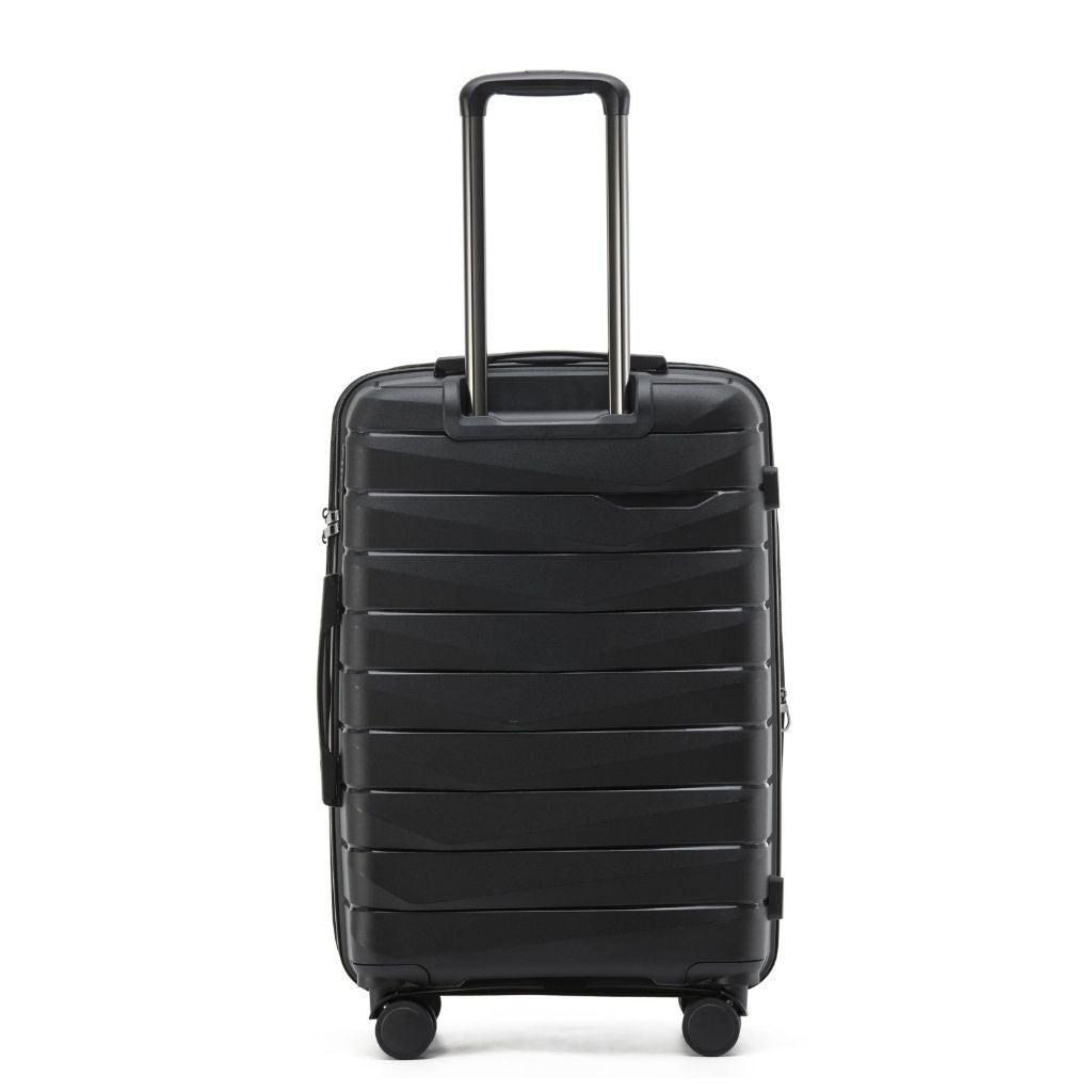 Aus Luggage Pilot 65cm Medium Hardsided Luggage - Black - Love Luggage