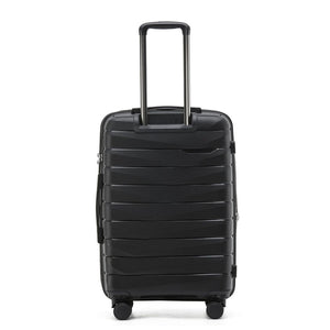 Aus Luggage Pilot 65cm Medium Hardsided Luggage - Black - Love Luggage