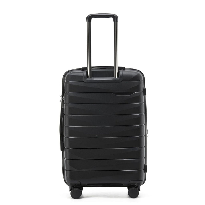 Aus Luggage Pilot 65cm Medium Hardsided Luggage - Black - Love Luggage
