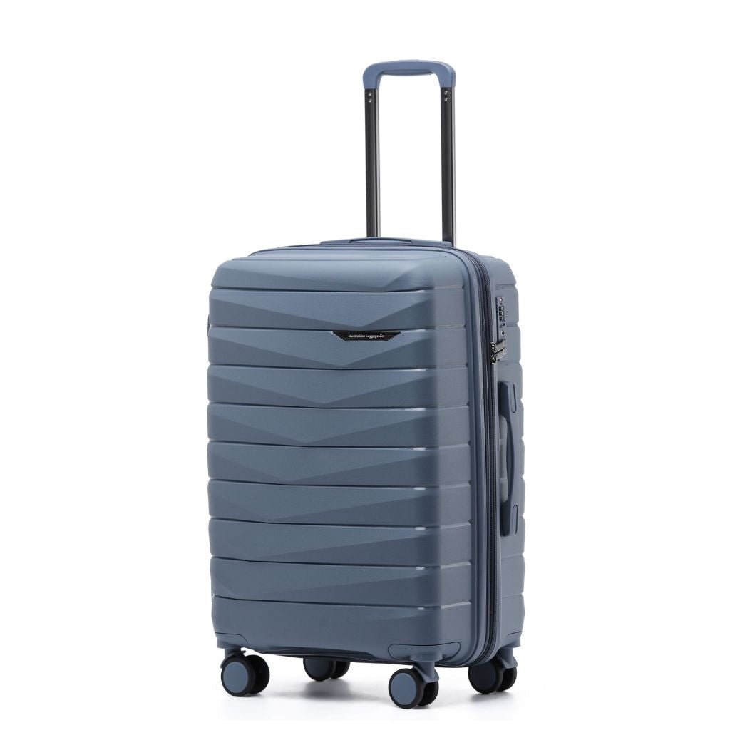 Aus Luggage Pilot 65cm Medium Hardsided Luggage - Slate - Love Luggage