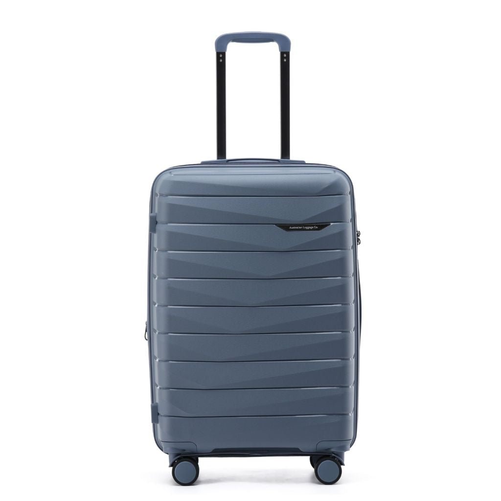Aus Luggage Pilot 65cm Medium Hardsided Luggage - Slate - Love Luggage