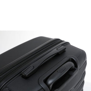 Aus Luggage Pilot 75cm Large Hardsided Luggage - Black - Love Luggage