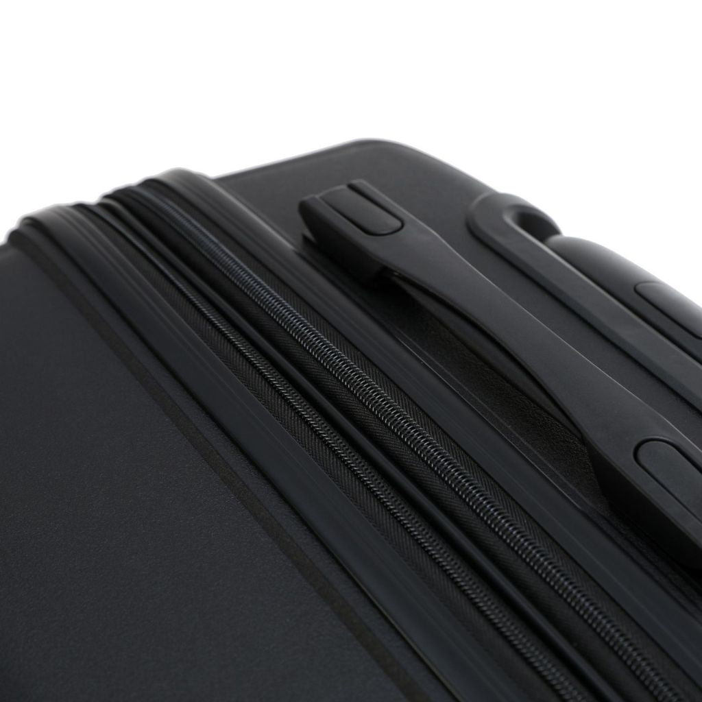 Aus Luggage Pilot 75cm Large Hardsided Luggage - Black - Love Luggage