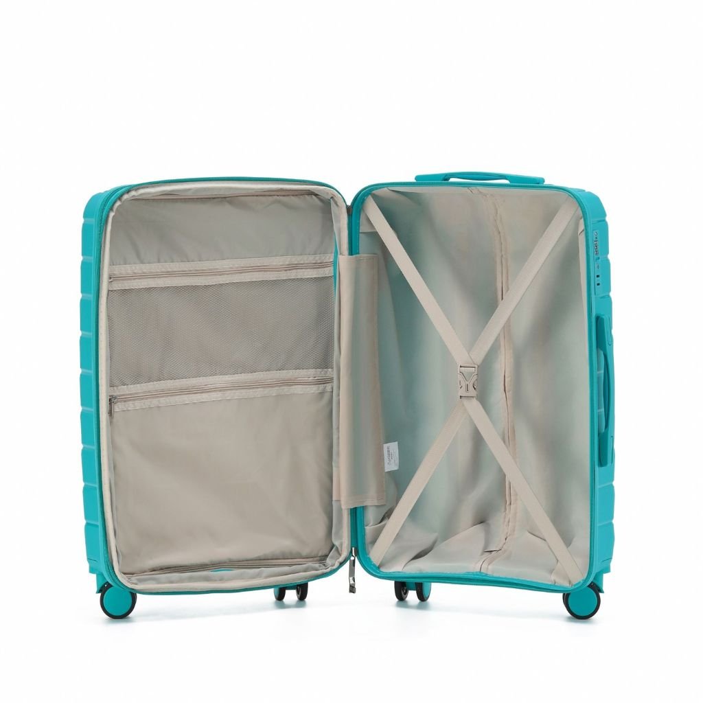 Aus Luggage Pilot 75cm Large Hardsided Luggage - Teal - Love Luggage