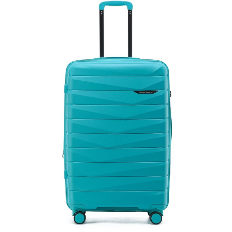Aus Luggage Pilot 75cm Large Hardsided Luggage - Teal - Love Luggage