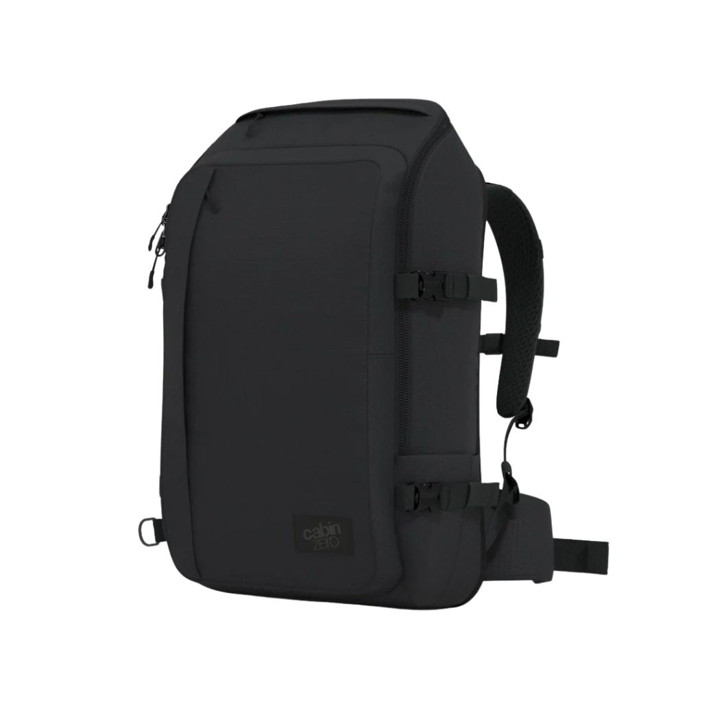 CabinZero ADV 42L Carry On Backpack - Absolute Black - Love Luggage