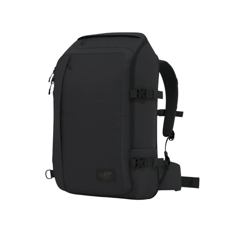 CabinZero ADV 42L Carry On Backpack - Absolute Black - Love Luggage