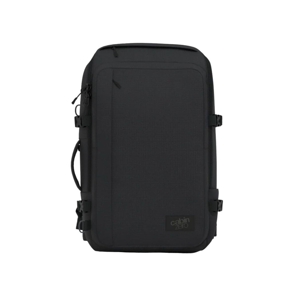 CabinZero ADV 42L Carry On Backpack - Absolute Black - Love Luggage