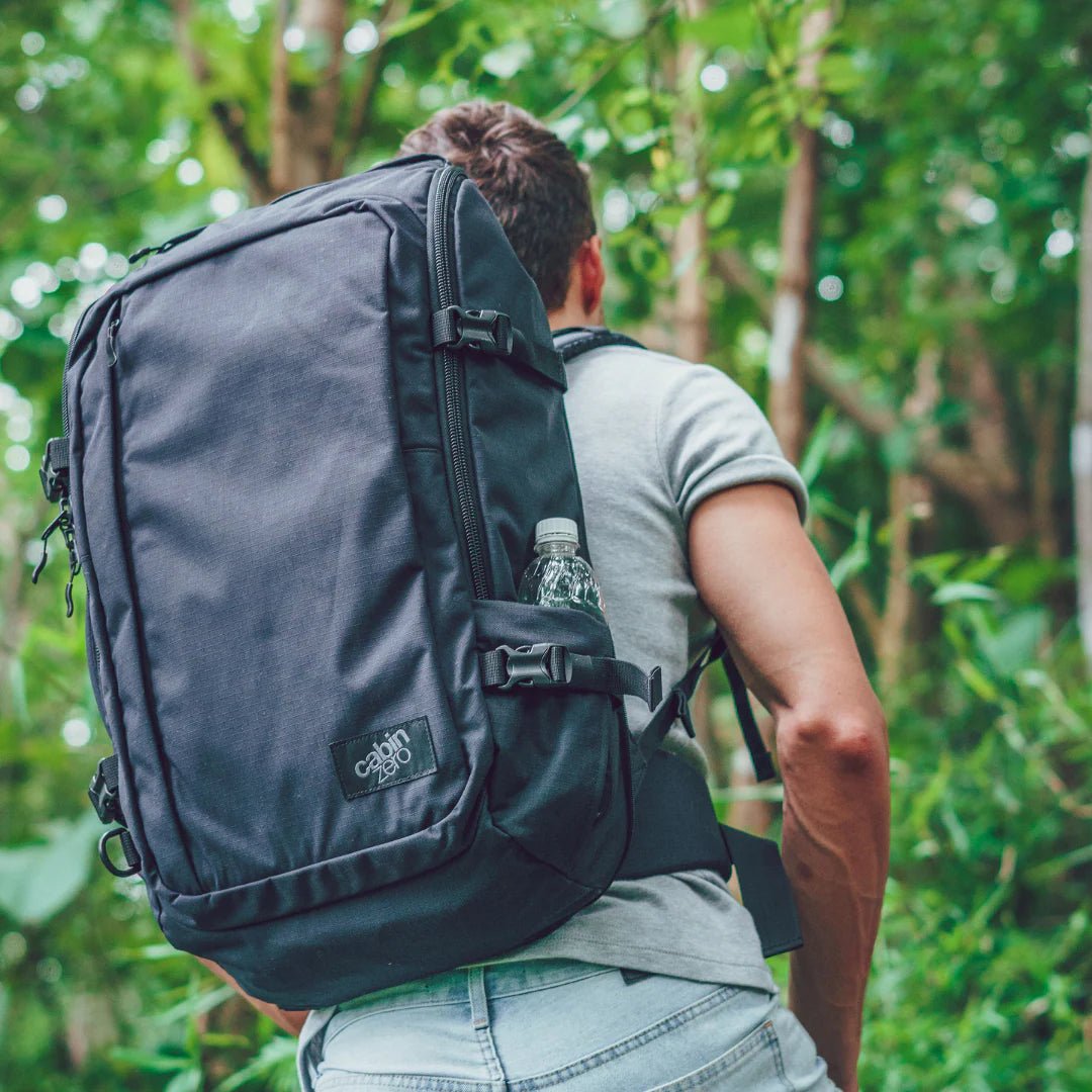 CabinZero ADV 42L Carry On Backpack - Absolute Black - Love Luggage