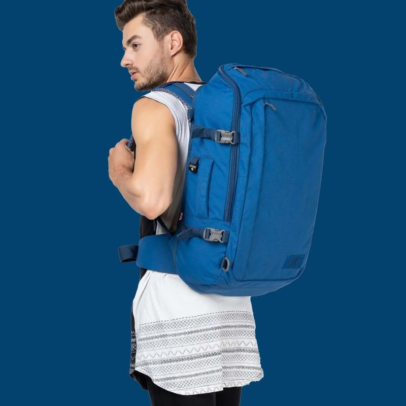CabinZero ADV 42L Carry On Backpack - Atlantic Blue - Love Luggage