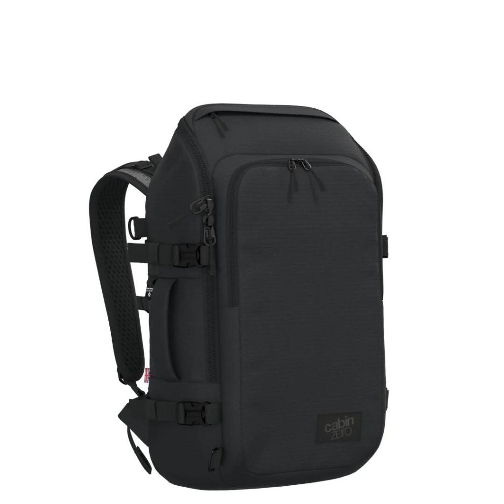 CabinZero ADV PRO 32L Carry On Backpack - Absolute Black - Love Luggage