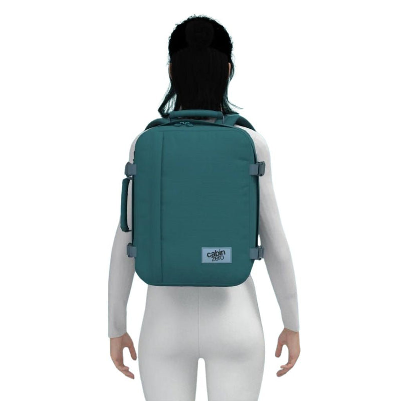 CabinZero Classic 28L Lightweight Carry On Backpack - Aruba Blue - Love Luggage