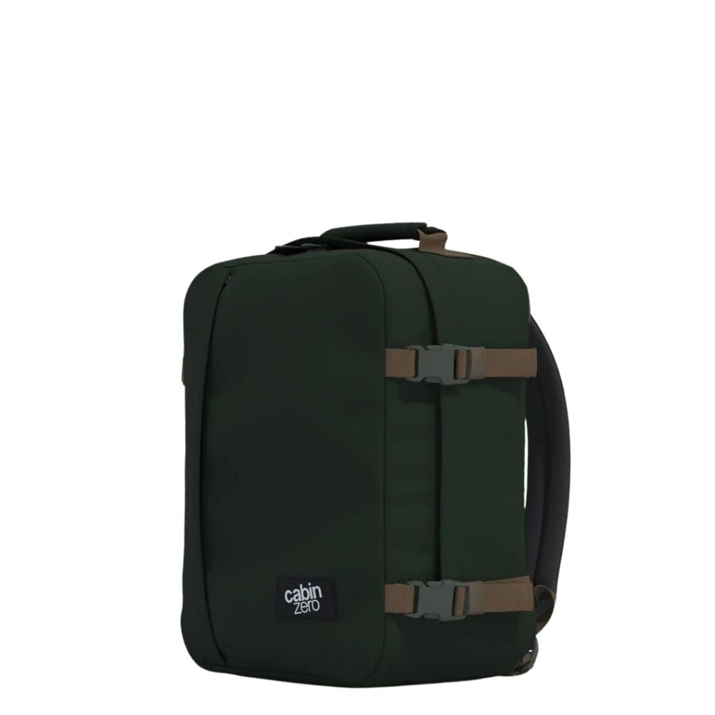 CabinZero Classic 28L Lightweight Carry On Backpack - Black Sand - Love Luggage