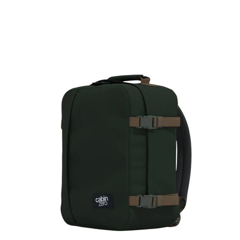 CabinZero Classic 28L Lightweight Carry On Backpack - Black Sand - Love Luggage