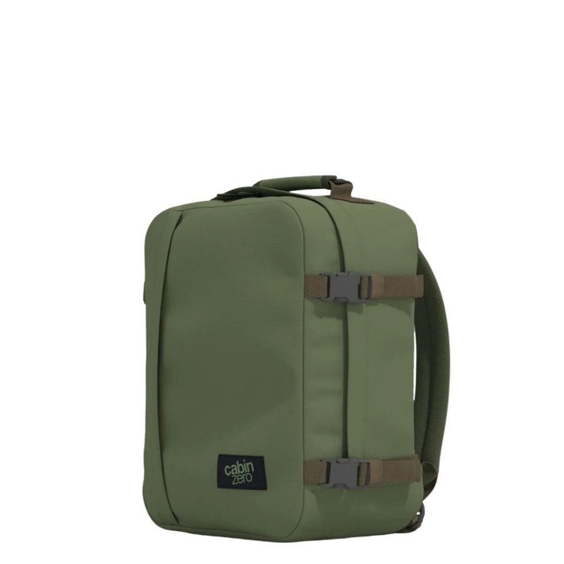 CabinZero Classic 28L Lightweight Carry On Backpack - Georgian Khaki - Love Luggage