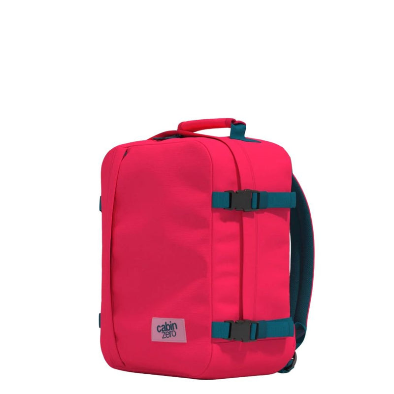 CabinZero Classic 28L Lightweight Carry On Backpack - Miami Magenta - Love Luggage