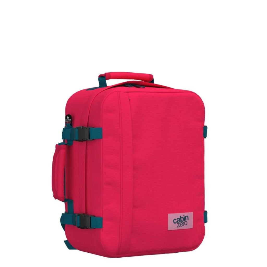 CabinZero Classic 28L Lightweight Carry On Backpack - Miami Magenta - Love Luggage
