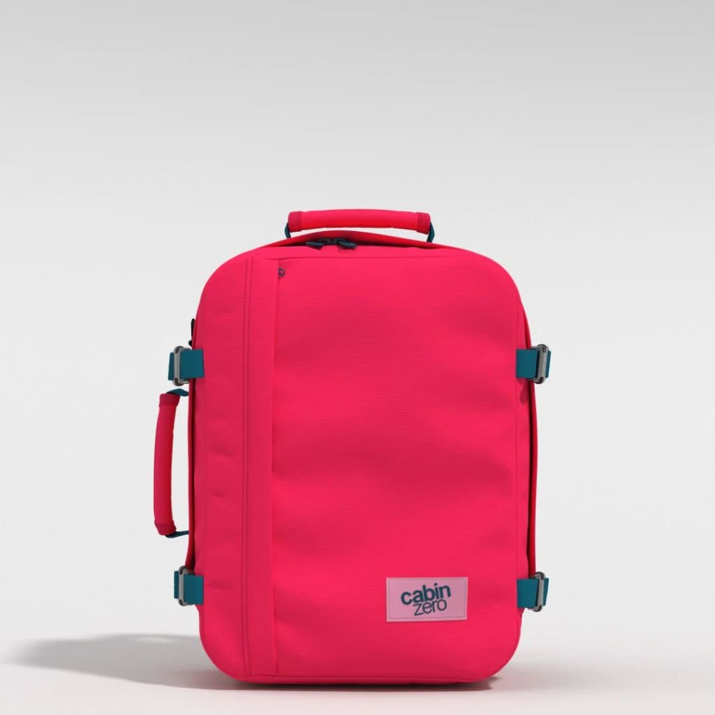 CabinZero Classic 28L Lightweight Carry On Backpack - Miami Magenta - Love Luggage
