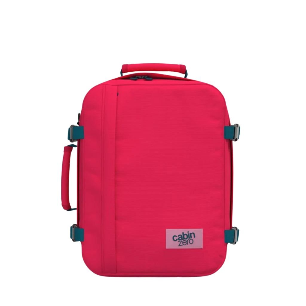 CabinZero Classic 28L Lightweight Carry On Backpack - Miami Magenta - Love Luggage