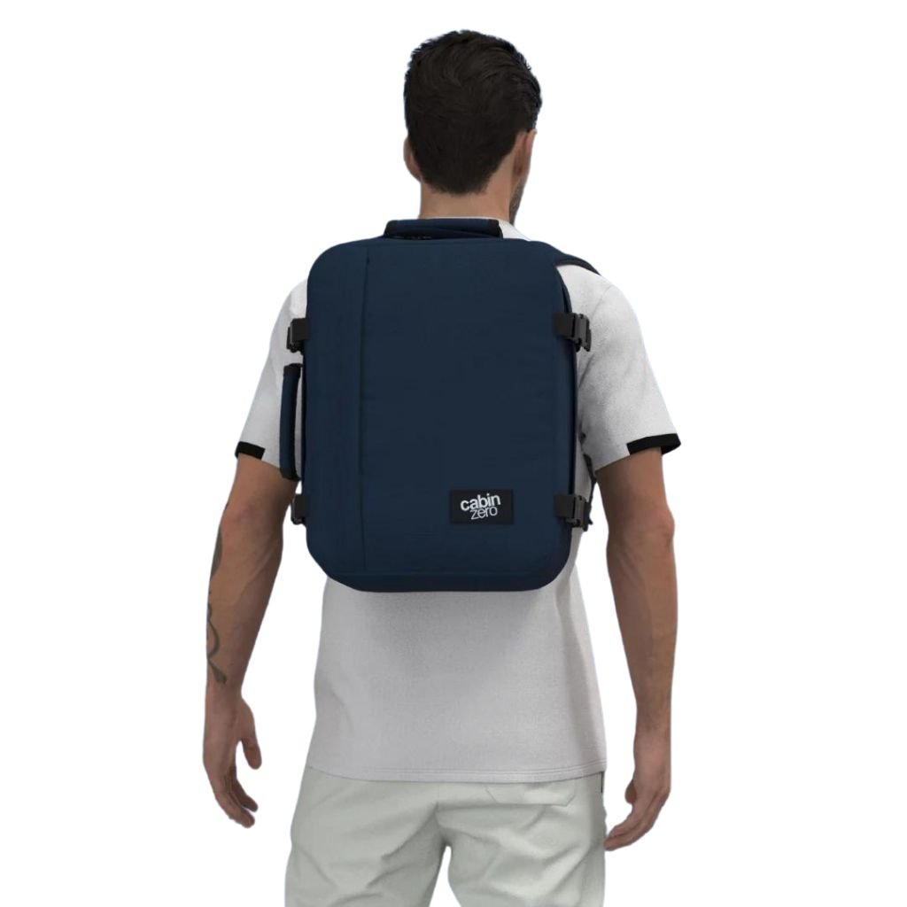 CabinZero Classic 28L Lightweight Carry On Backpack - Navy - Love Luggage