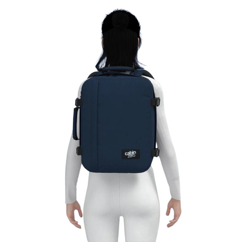 CabinZero Classic 28L Lightweight Carry On Backpack - Navy - Love Luggage
