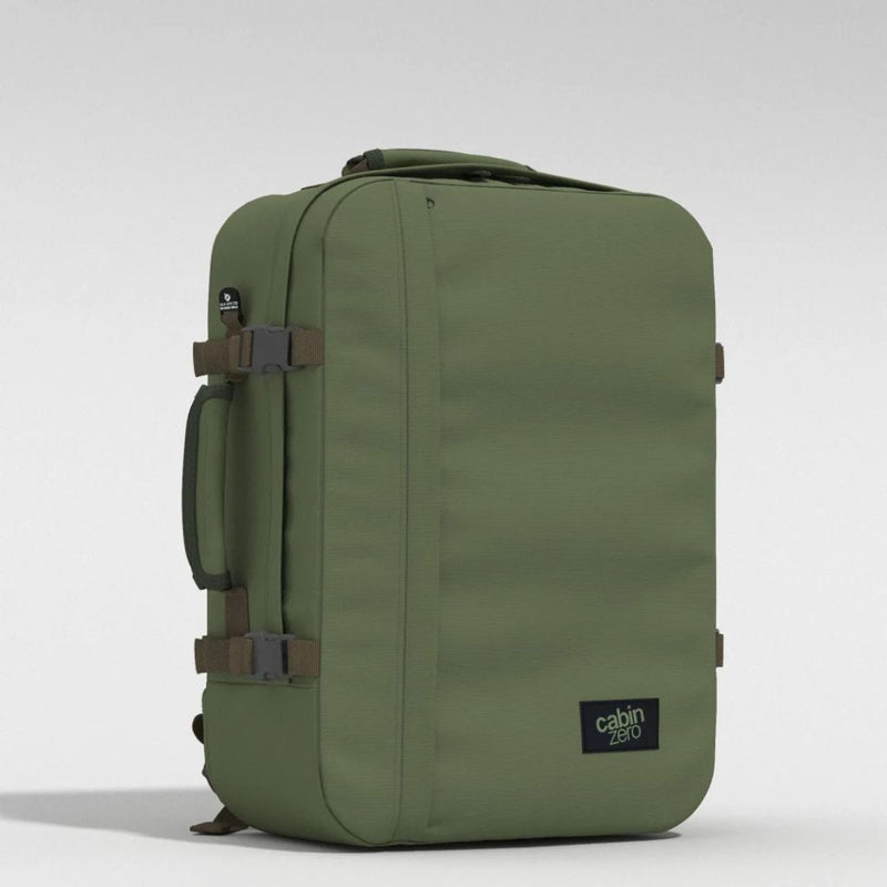 CabinZero Classic 44L Lightweight Carry On Backpack - Georgian Khaki - Love Luggage