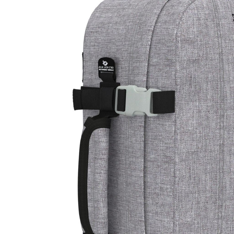 CabinZero Classic 44L Lightweight Carry On Backpack - Ice Grey - Love Luggage