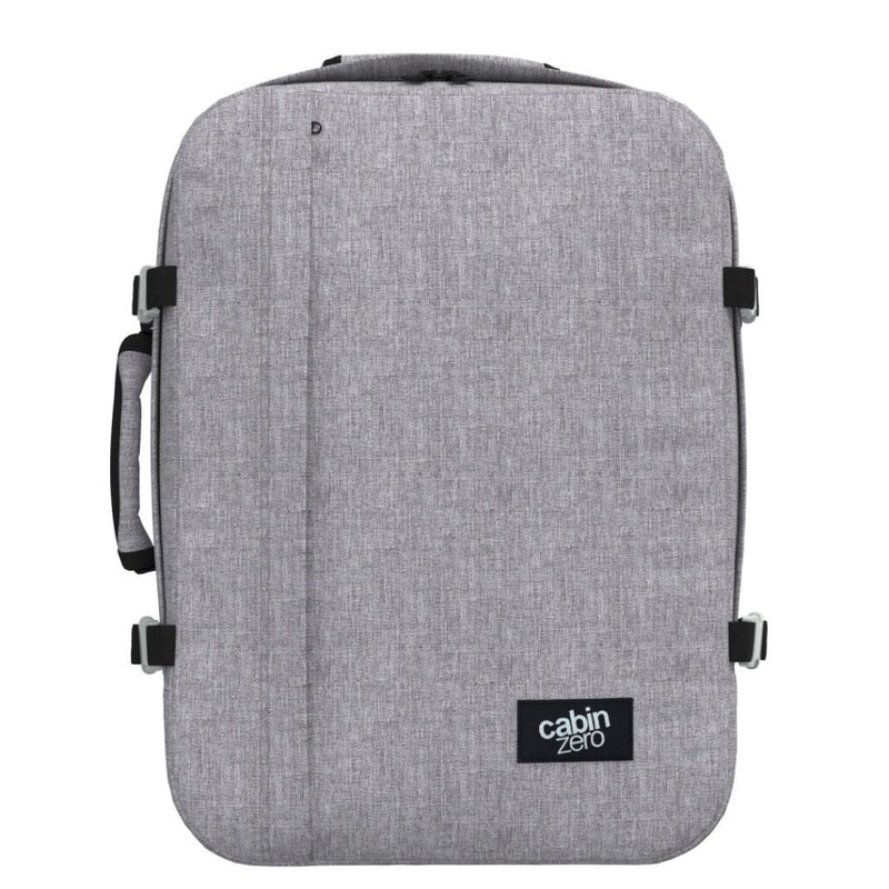 CabinZero Classic 44L Lightweight Carry On Backpack - Ice Grey - Love Luggage