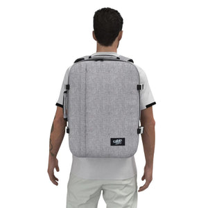 CabinZero Classic 44L Lightweight Carry On Backpack - Ice Grey - Love Luggage