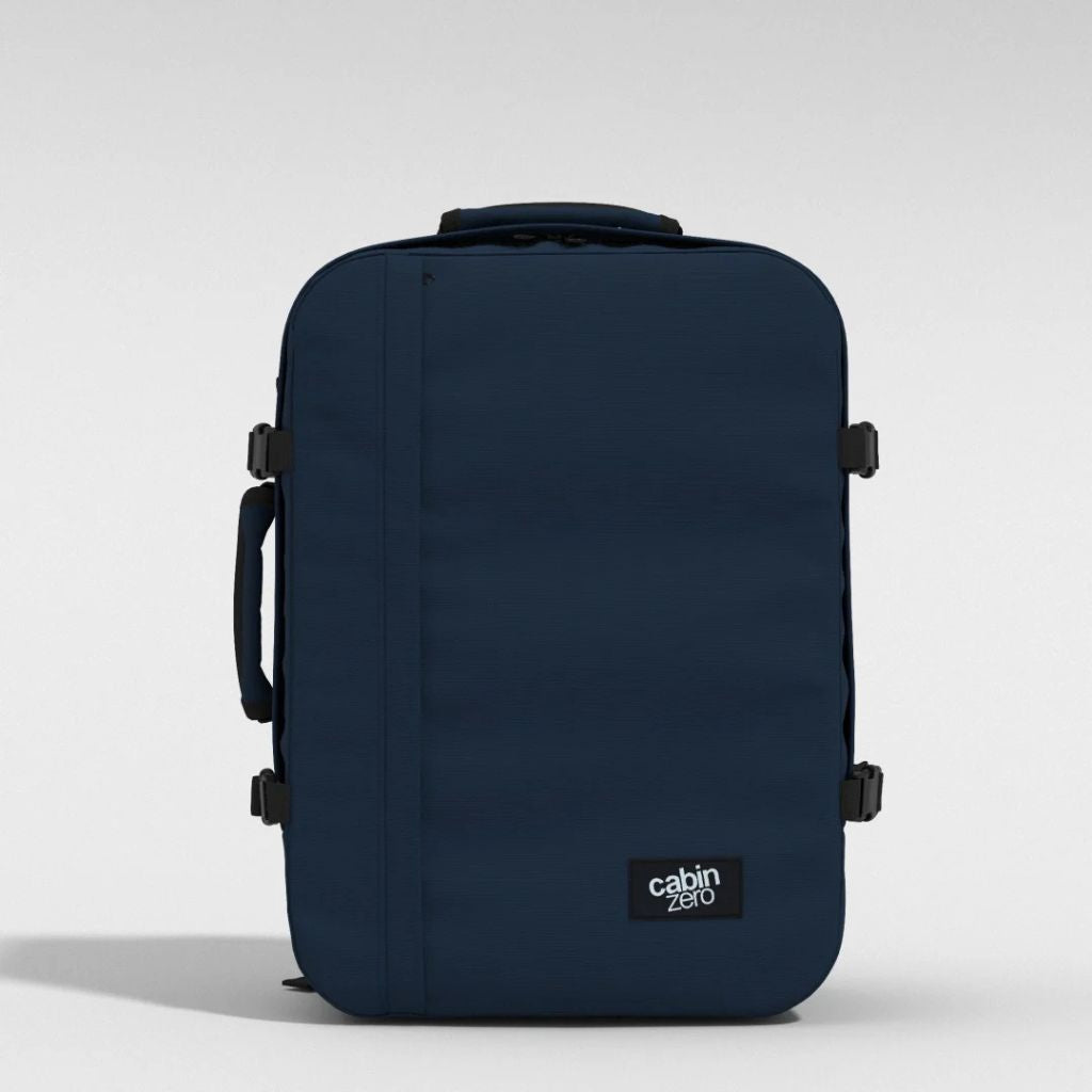 cabinzero classic 44l travel laptop backpack CabinZero Classic 44L Lightweight Carry On Backpack - Navy | Massive Sale