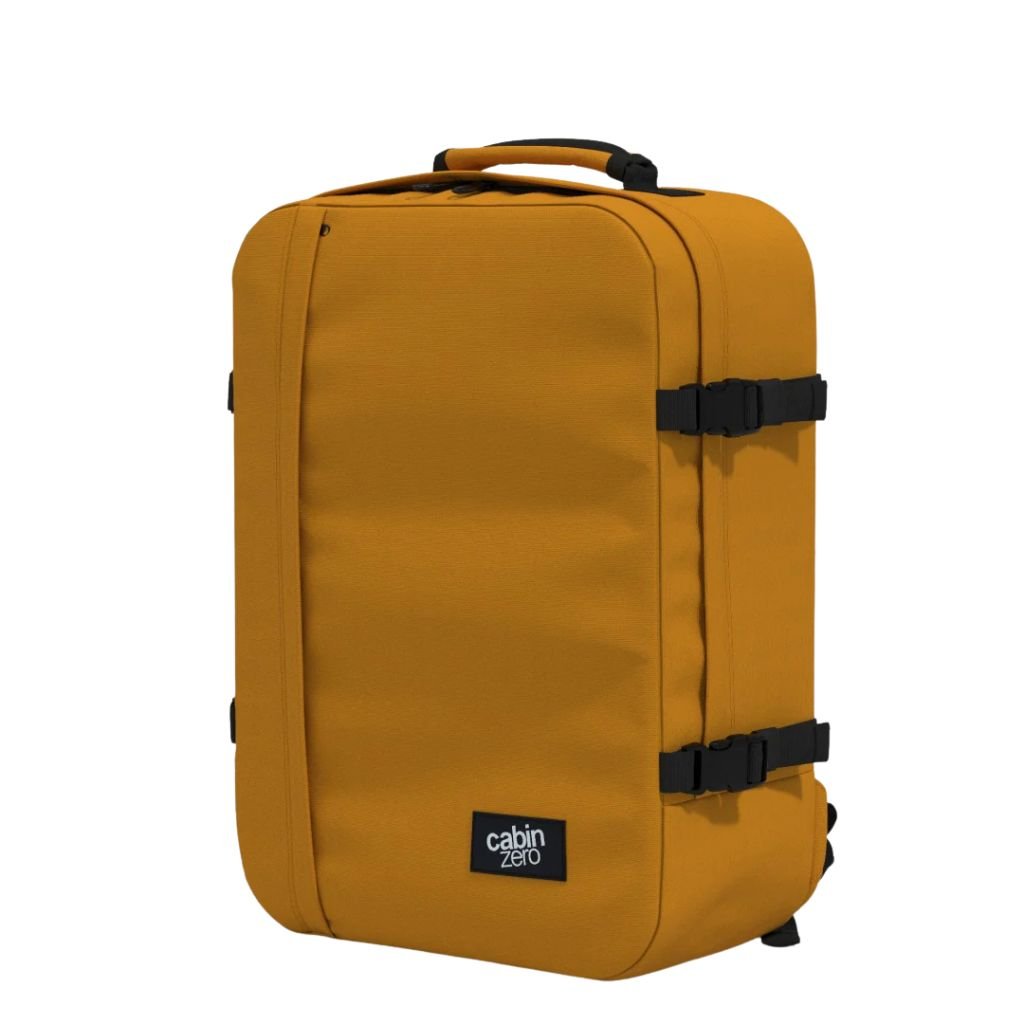 CabinZero Classic 44L Lightweight Carry On Backpack - Orange Chill - Love Luggage