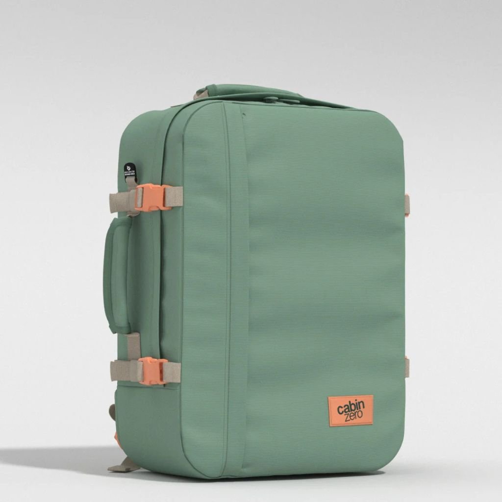 CabinZero Classic 44L Lightweight Carry On Backpack - Sage Forest - Love Luggage