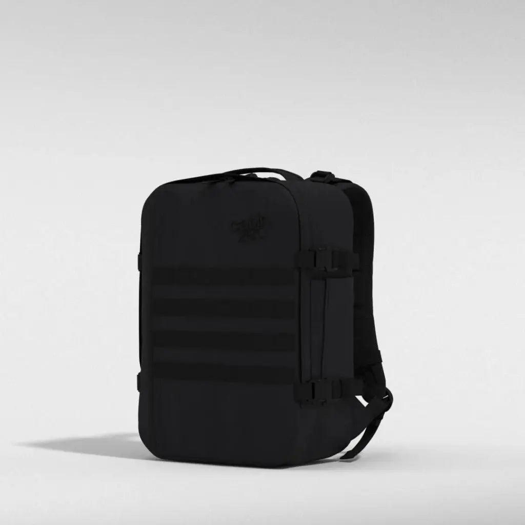 CabinZero Military 28L Lightweight Carry On Backpack - Absolute Black - Love Luggage