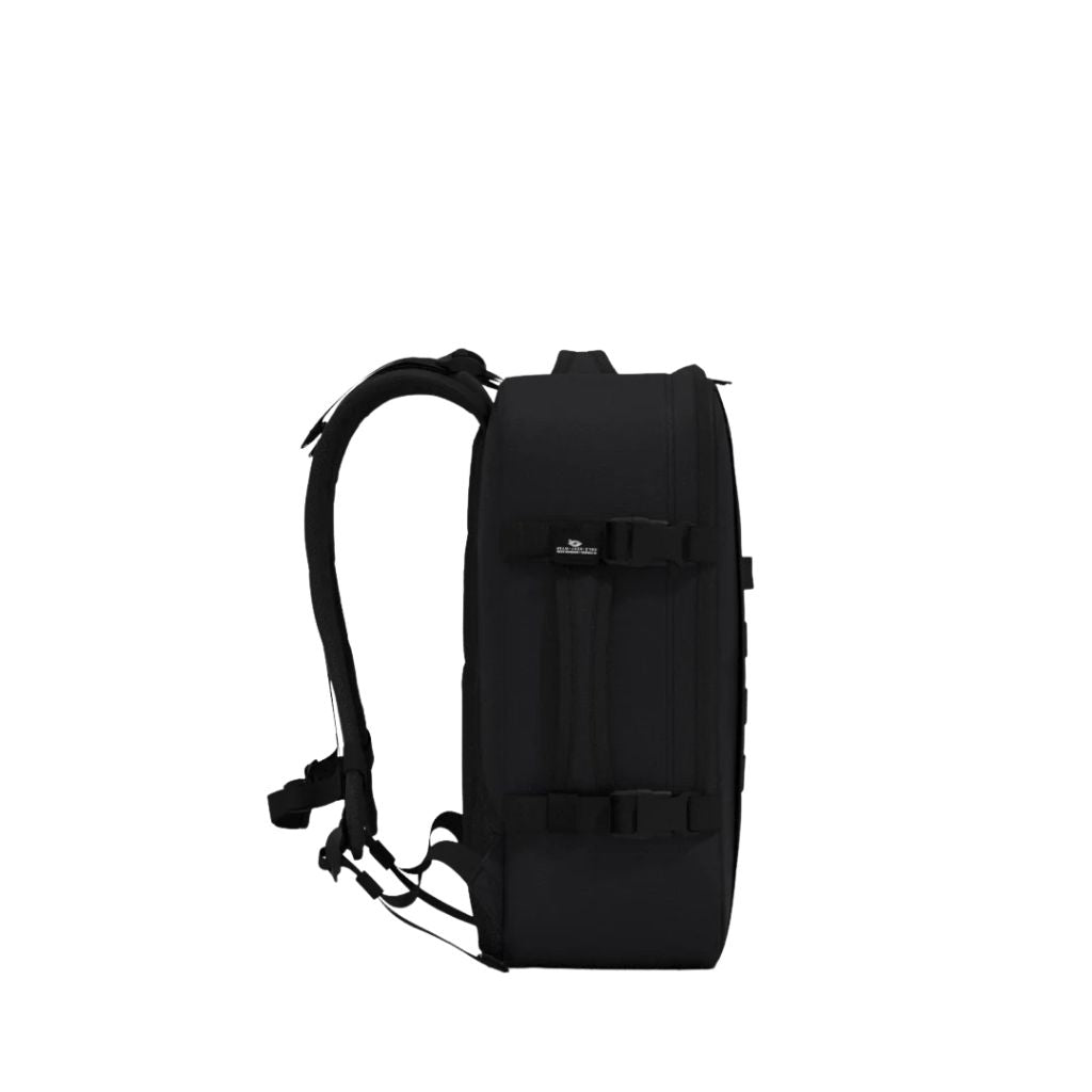 CabinZero Military 28L Lightweight Carry On Backpack - Absolute Black - Love Luggage