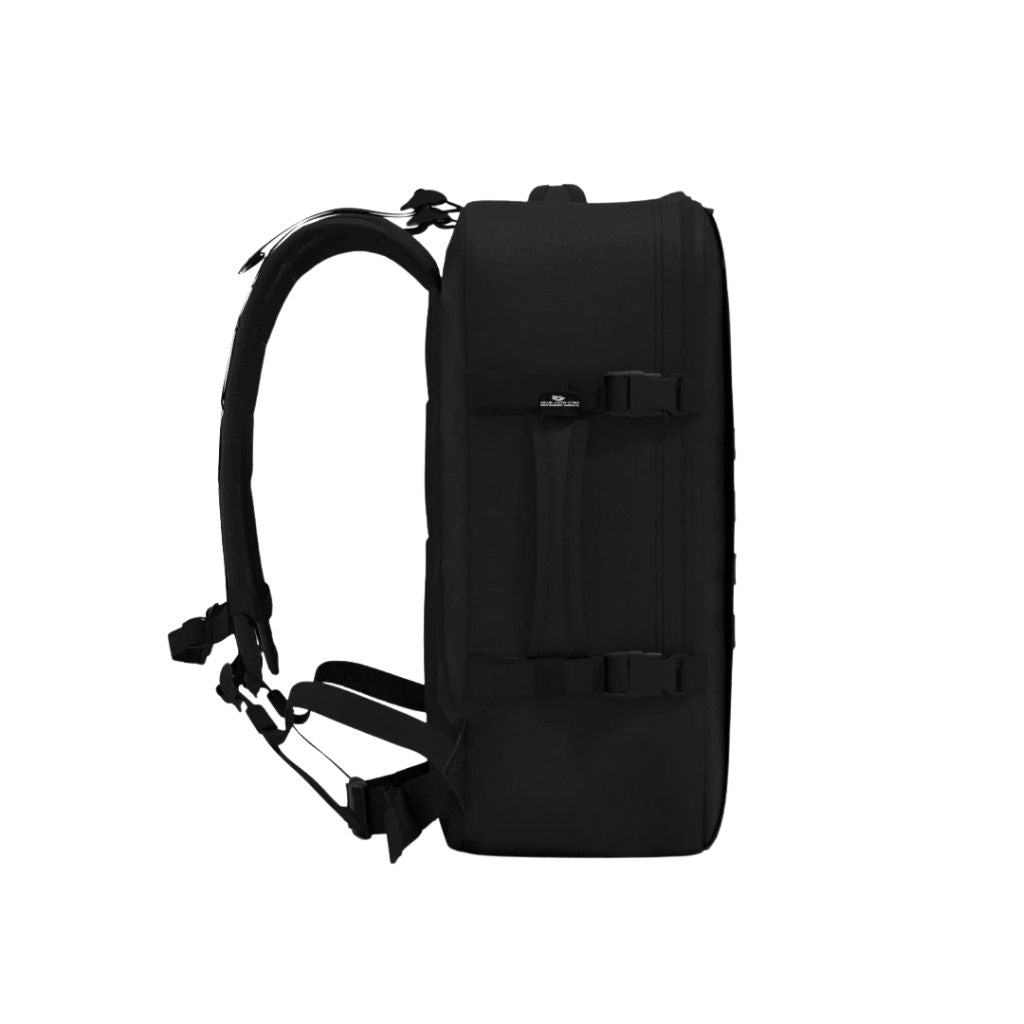 CabinZero Military 44L Lightweight Carry On Backpack - Absolute Black - Love Luggage