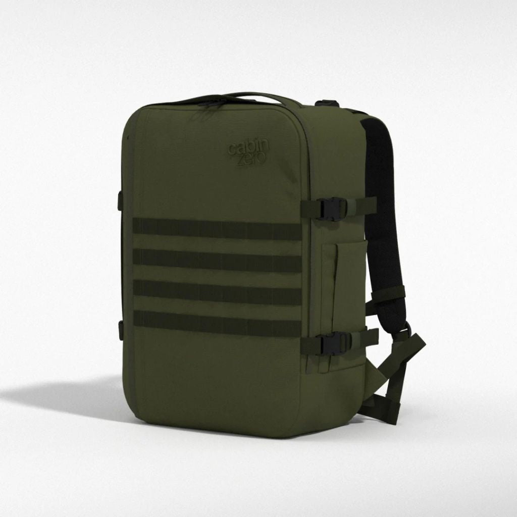 CabinZero Military 44L Lightweight Carry On Backpack - Army Green - Love Luggage