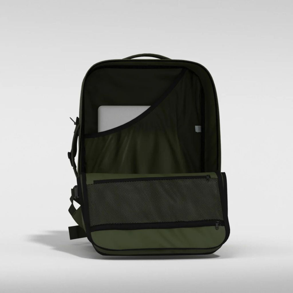 CabinZero Military 44L Lightweight Carry On Backpack - Army Green - Love Luggage