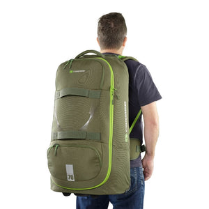 Caribee Adventure 70L Hybrid Wheeled Travel Duffel/Backpack - Olive - Love Luggage