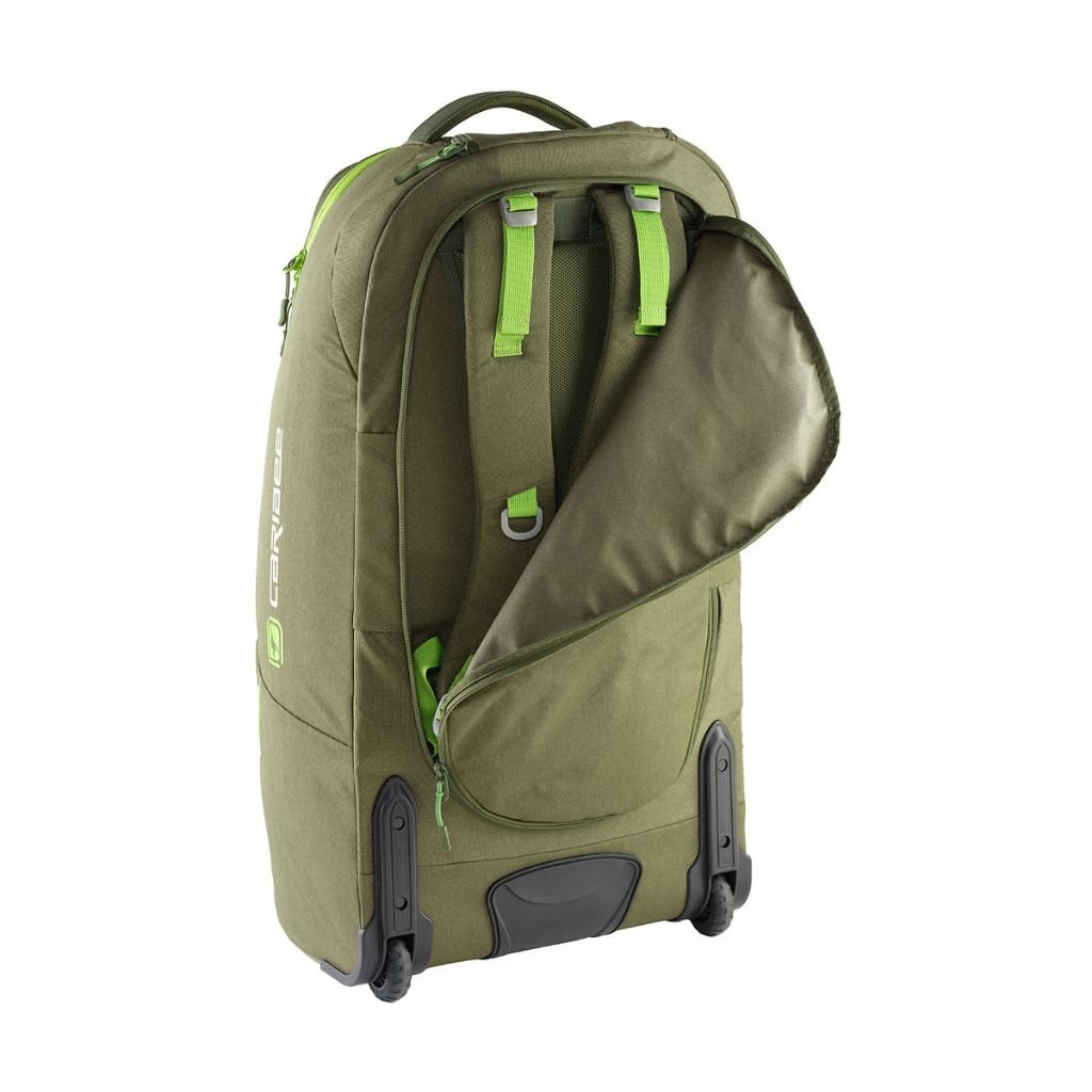 Caribee Adventure 70L Hybrid Wheeled Travel Duffel/Backpack - Olive - Love Luggage