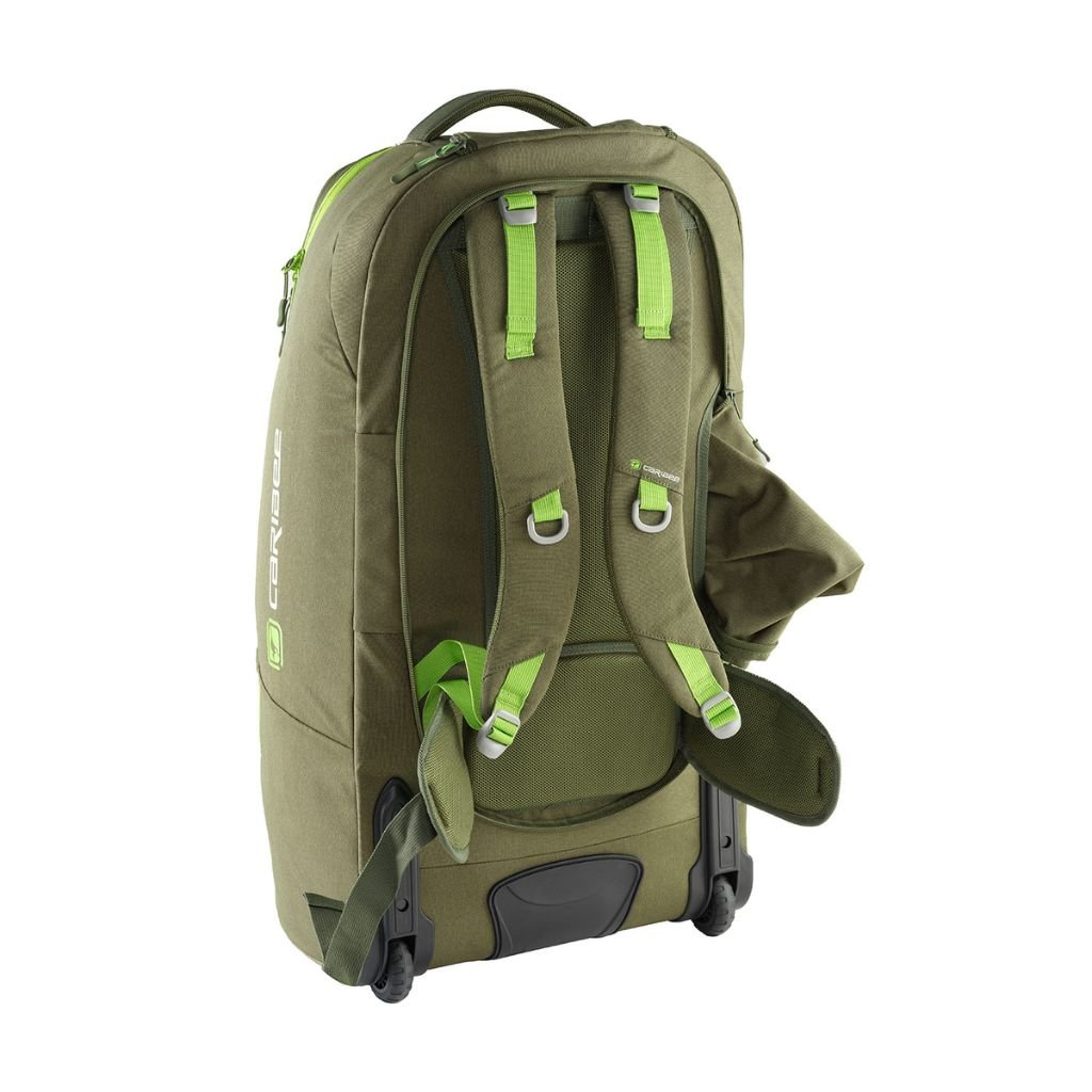 Caribee Adventure 70L Hybrid Wheeled Travel Duffel/Backpack - Olive - Love Luggage