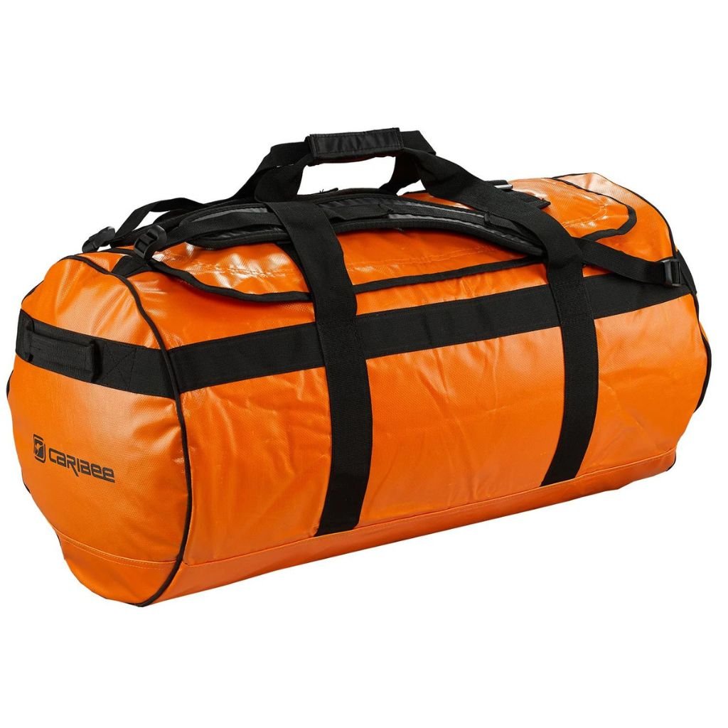 Caribee Kokoda Heavy Duty Duffel/Backpack 90L - Orange - Love Luggage