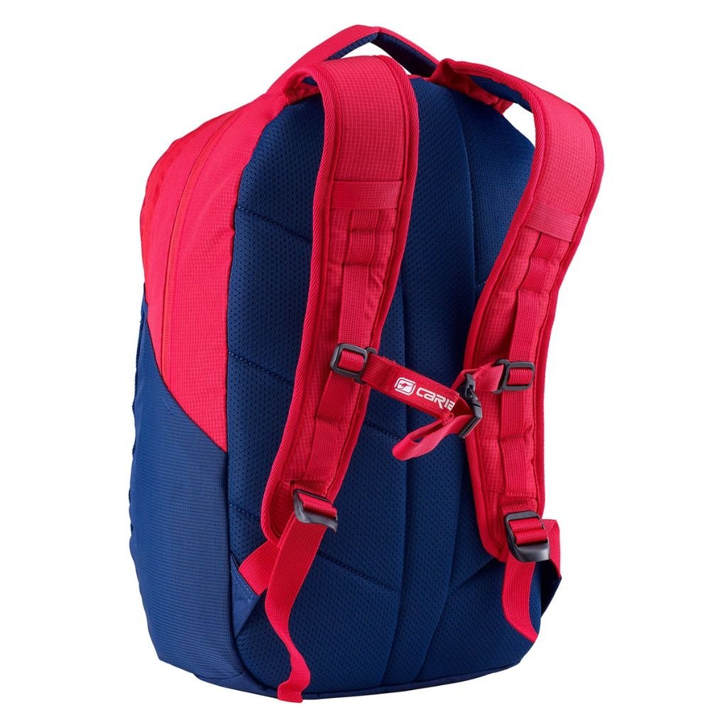 Caribee Obingo Laptop Backpack 28L - Red/Navy - Love Luggage