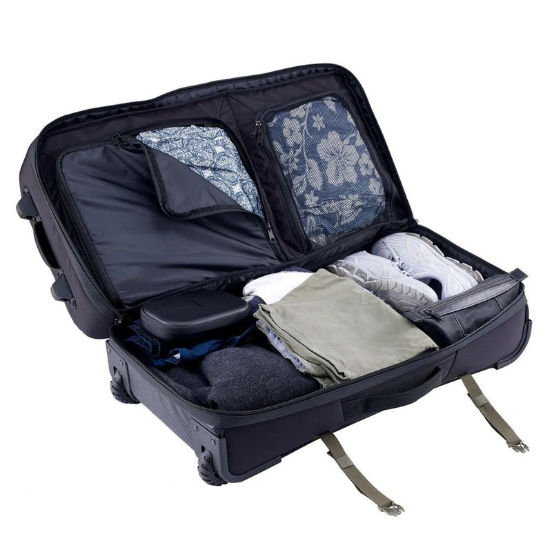 Caribee Split Roller Wheeled Duffle bag 100L - Black - Love Luggage