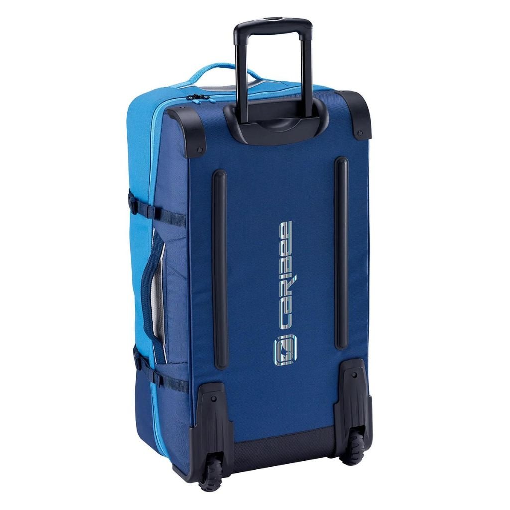 Caribee Split Roller Wheeled Duffle bag 100L - Sea Blue/Navy - Love Luggage