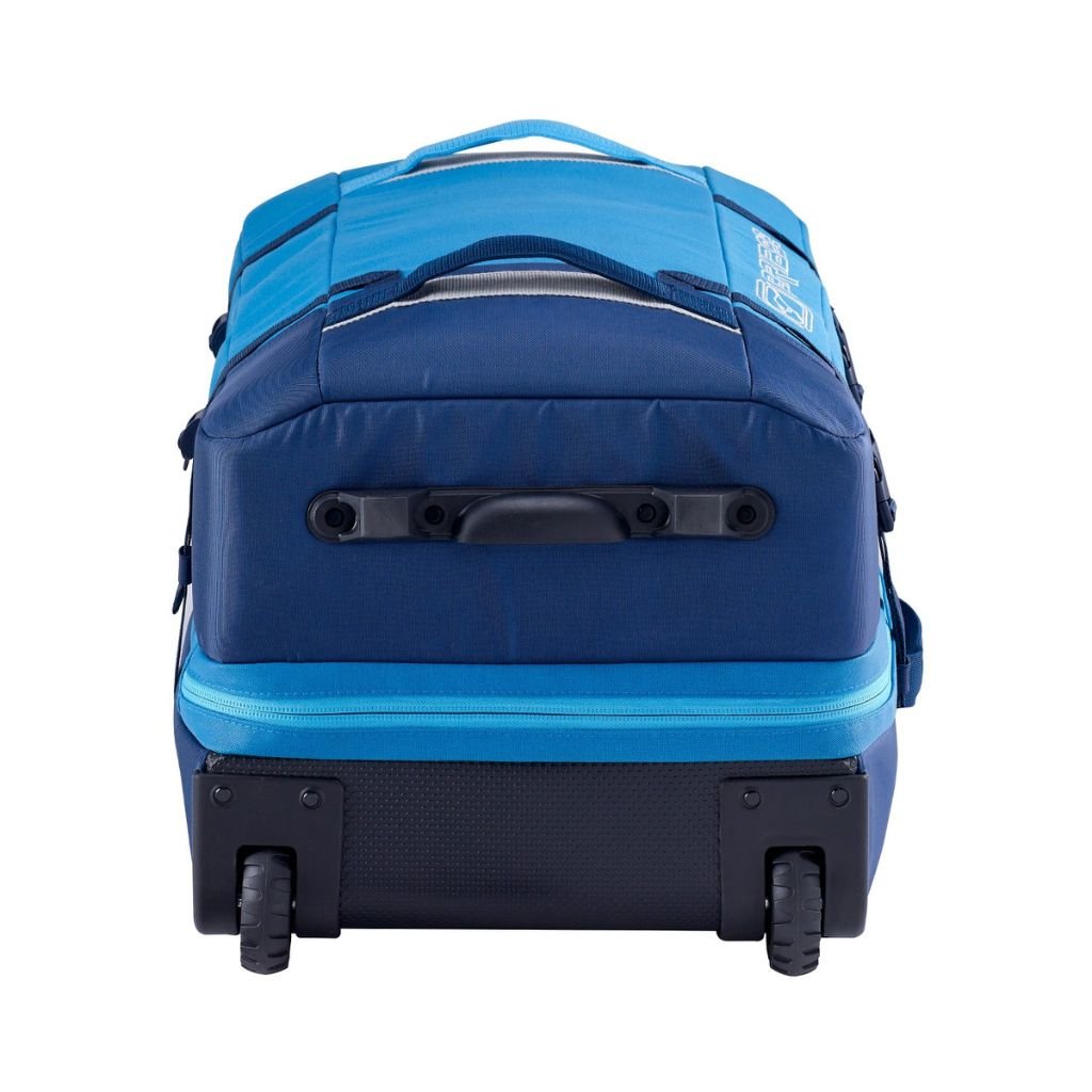 Caribee Split Roller Wheeled Duffle bag 100L - Sea Blue/Navy - Love Luggage