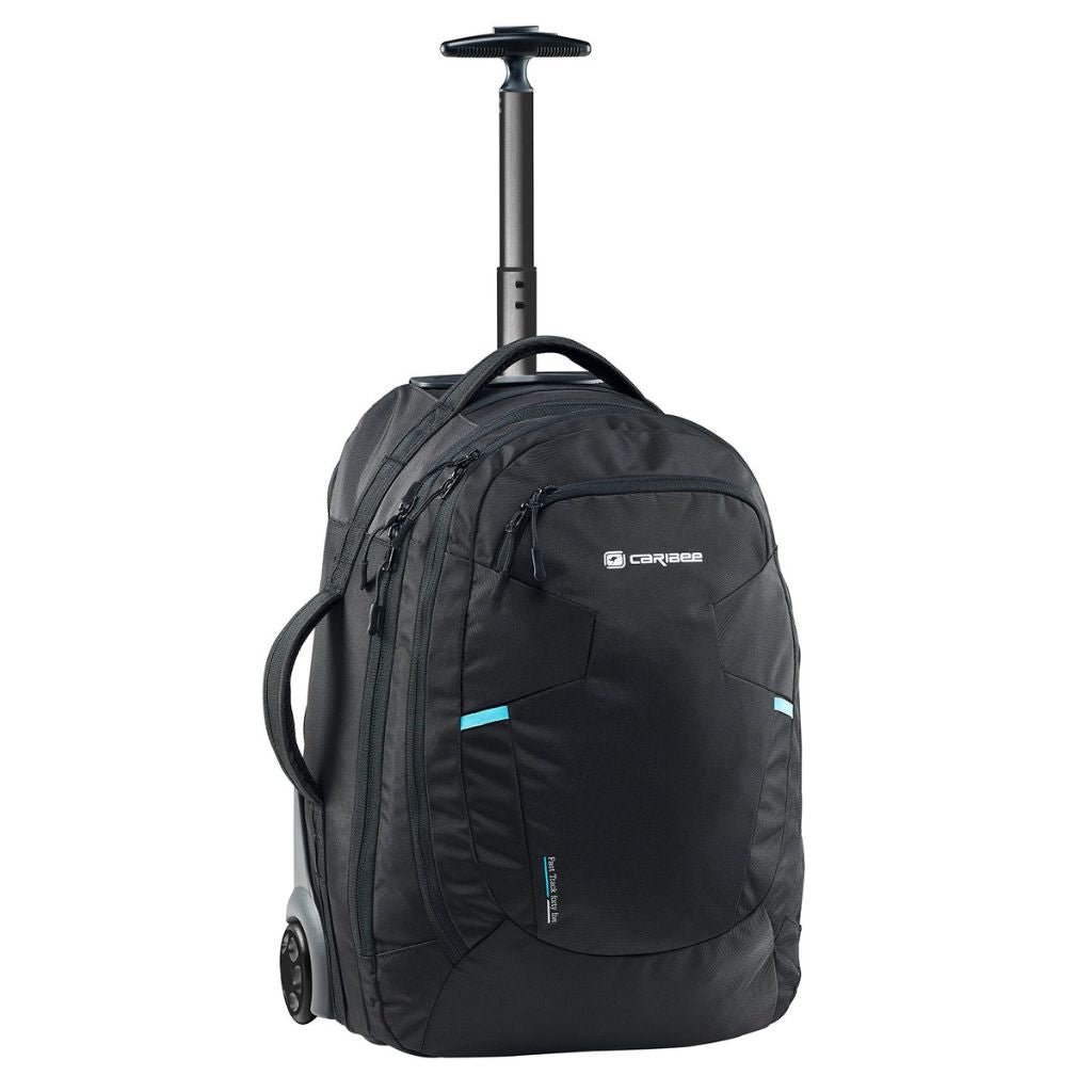 Caribee Stratos Hybrid 42L Wheel Aboard Backpack - Black - Love Luggage