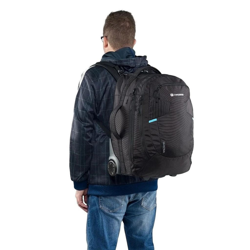 Caribee Stratos Hybrid 42L Wheel Aboard Backpack - Black - Love Luggage