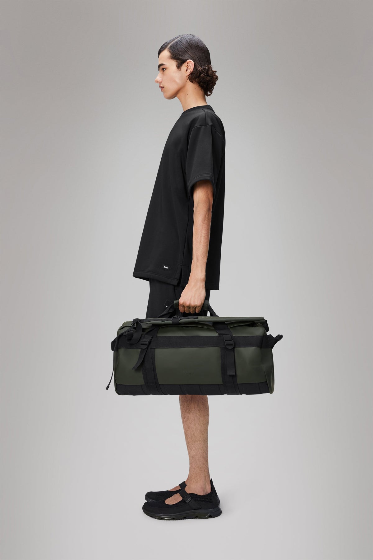 RAINS Texel Duffel Bag Small Green Duffel