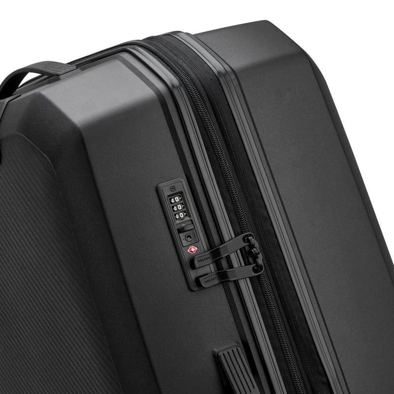 Delsey Anvers EXP Lightweight Carry On Luggage Black - Love Luggage