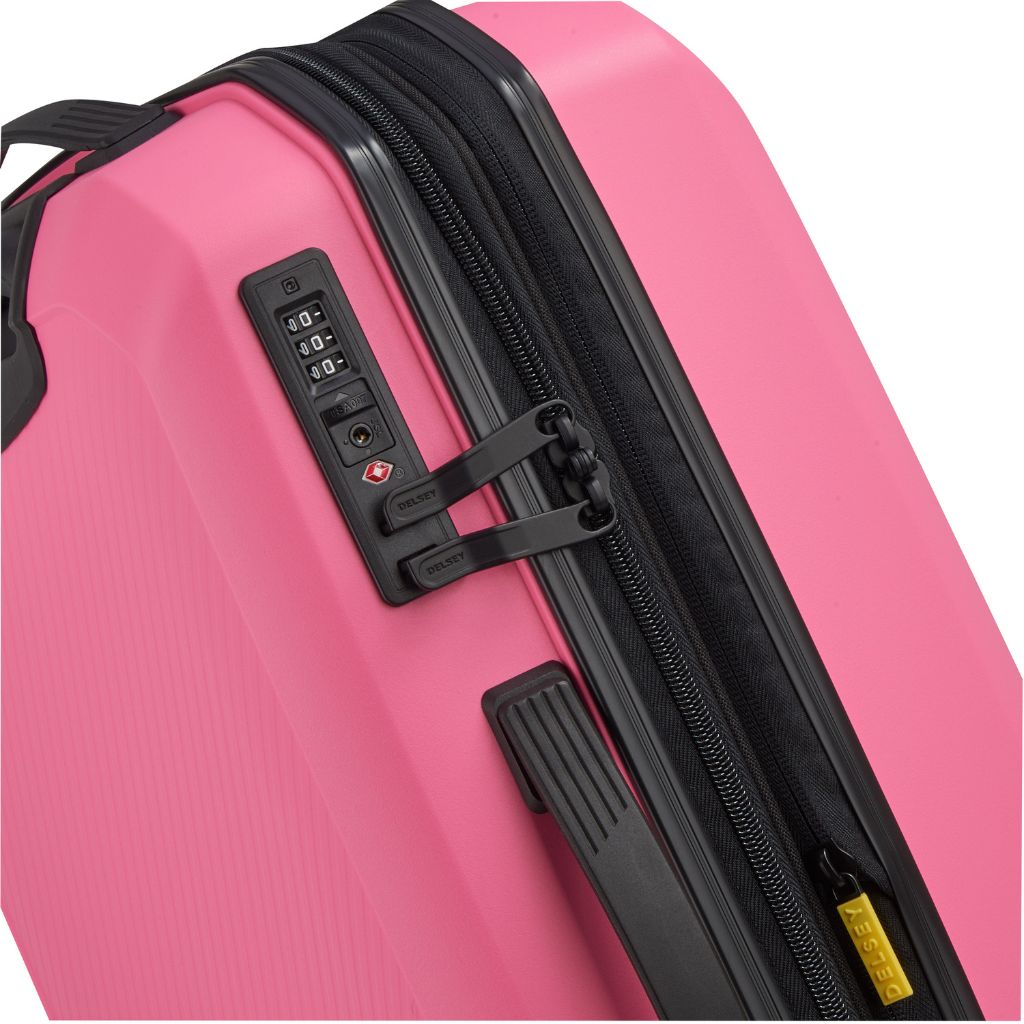 Delsey Anvers EXP Lightweight Carry On Luggage Pink - Love Luggage